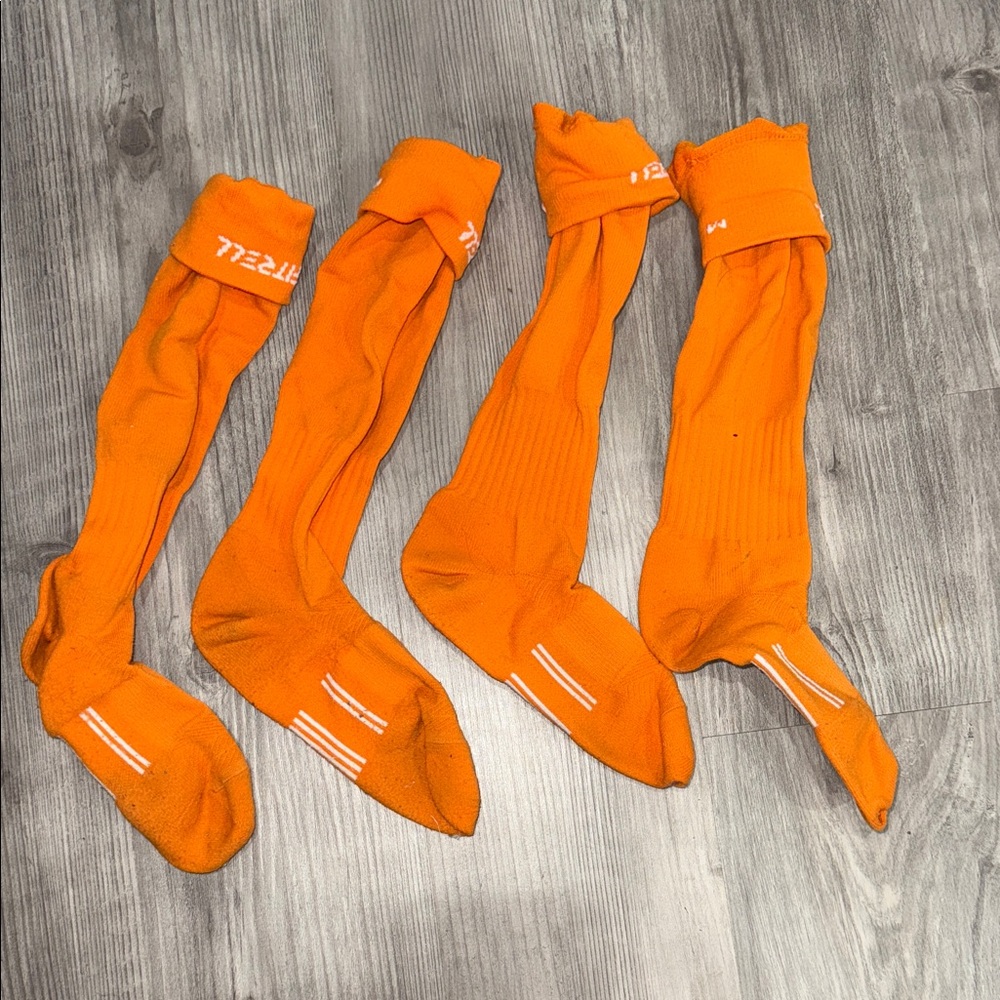 Youth Orange Soccer Socks - Medium